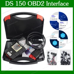 Herramientas de diagnóstico OBD con Keygen DS150 para coche, escáner con Bluetooth Delphiss 2021.10b, Software Auto com 2021, interfaz OBD2, 2021,11