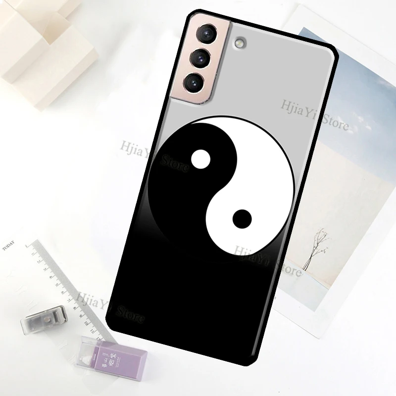 Yin Yang Black White Case For Samsung Galaxy S23 Ultra Note 20 10 S9 S10 Plus S20 S21 FE S22 Ultra Phone Cover