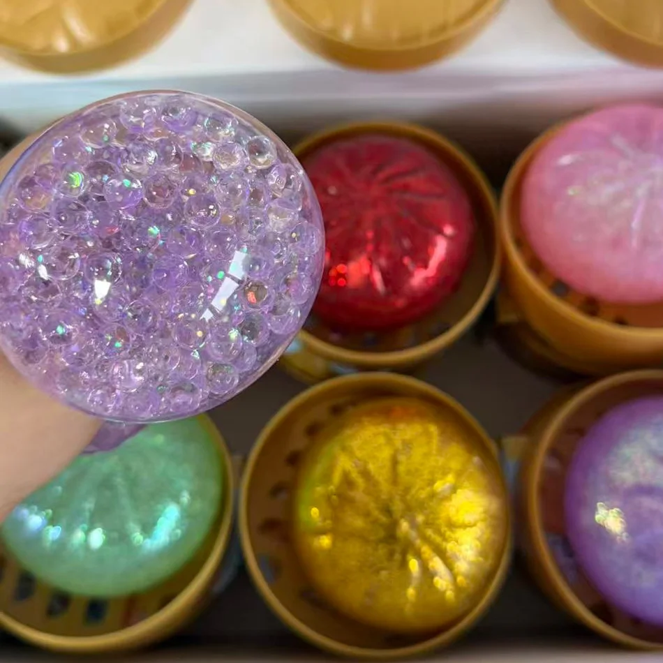 novos-squishies-de-glitter-em-formato-de-dumpling-com-caixa-brinquedo-sensorial-de-apertar-para-alivio-do-estresse