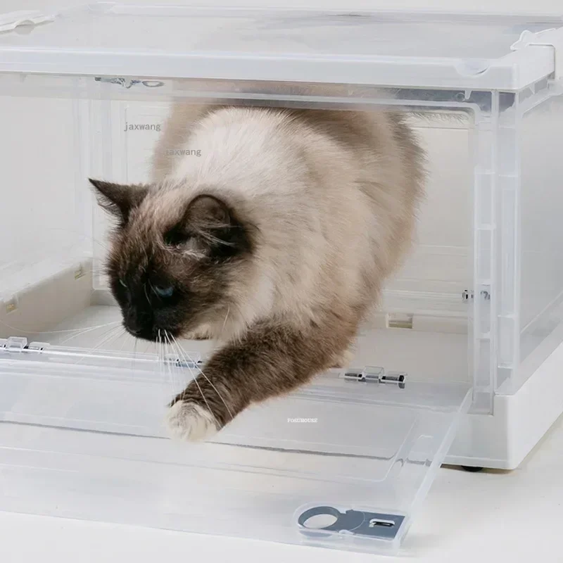 Household Pet Drying Box Water Blower Cat Dryers Cage Small Dogs Hair Blowing Bath Artifact Automatic Grooming Dog AccessoriesN