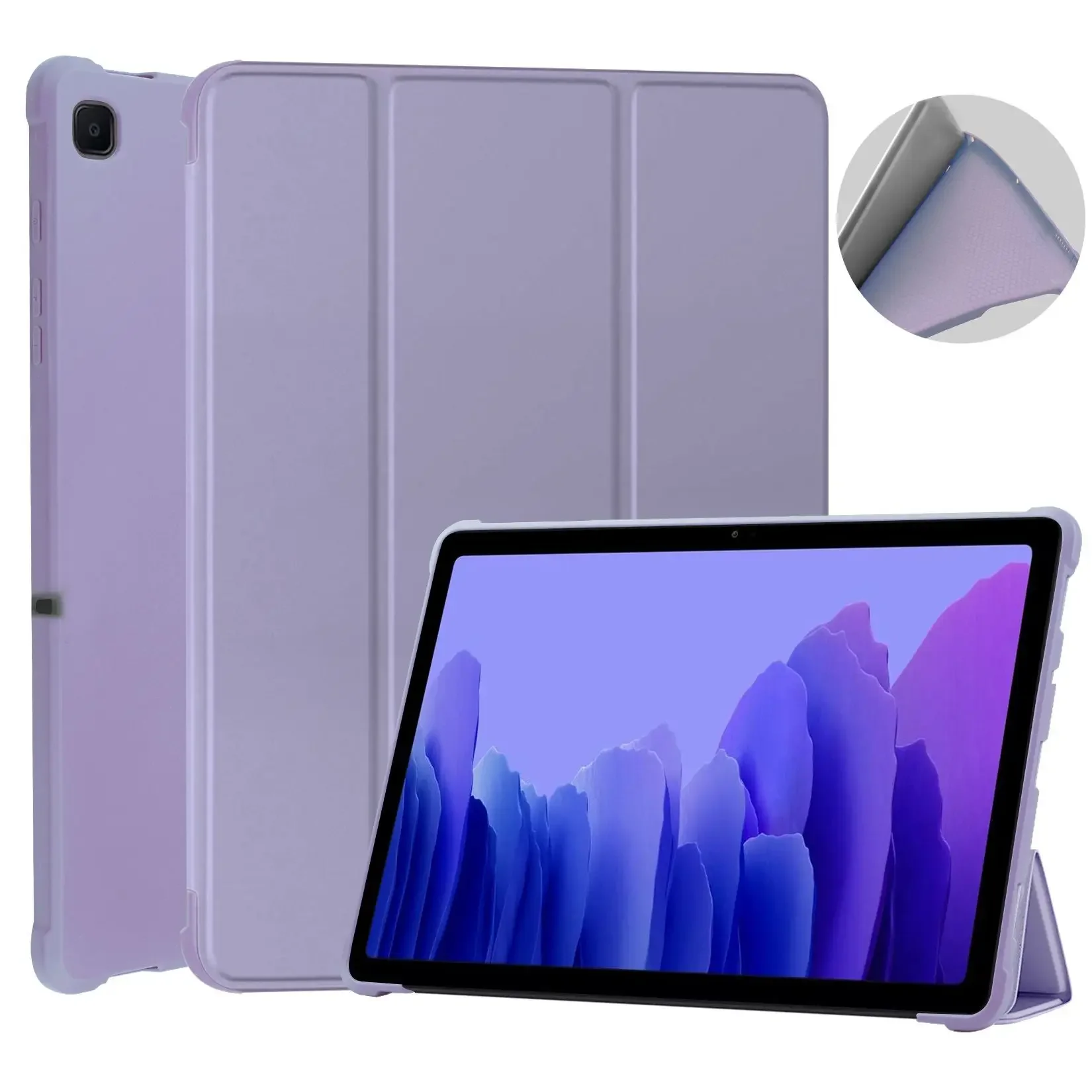 Case For Samsung Galaxy Tab S6 Lite 10.4 2020 2022 SM-P610 P615 P613 P619 Tri-fold Stand Cover Tab A7 Lite8.7 A8 10.5 capa funda