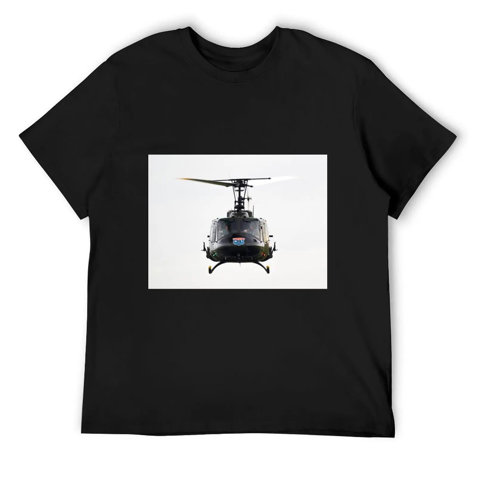 Bell UH-1H Iroquois head-on T-Shirt man t shirt Blouse tops customs men clothes