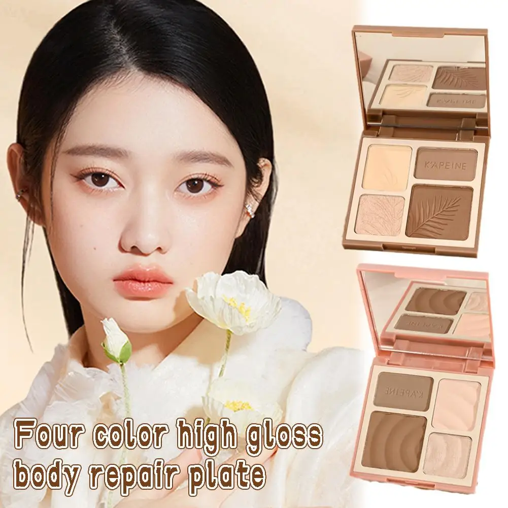 4 Kleuren Make-Up Concealer Palet Waterdichte Hydraterende Gezicht Bronzer Contour Crème Up Face Concealer Maken Foundation Z3b1