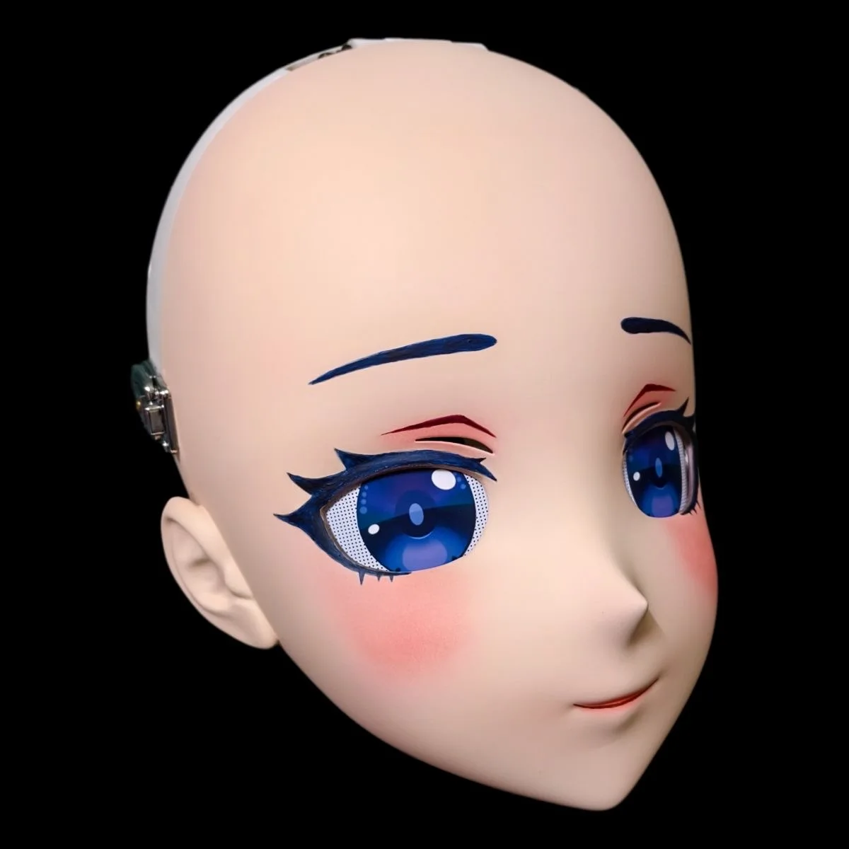 Kigurumi Head Shell White Mold Cos Mask Humanoid Head Shell DIY Accessories