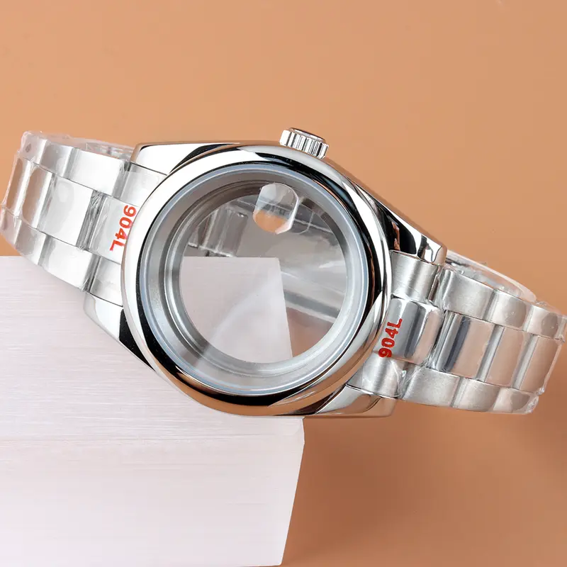 For 36mm/39mm Datejust Case Stainless Steel NH35 Watch Case Fit Seiko NH35 NH36 Movement 28.5mm Dial Polish Oyster Watchband - Image 24