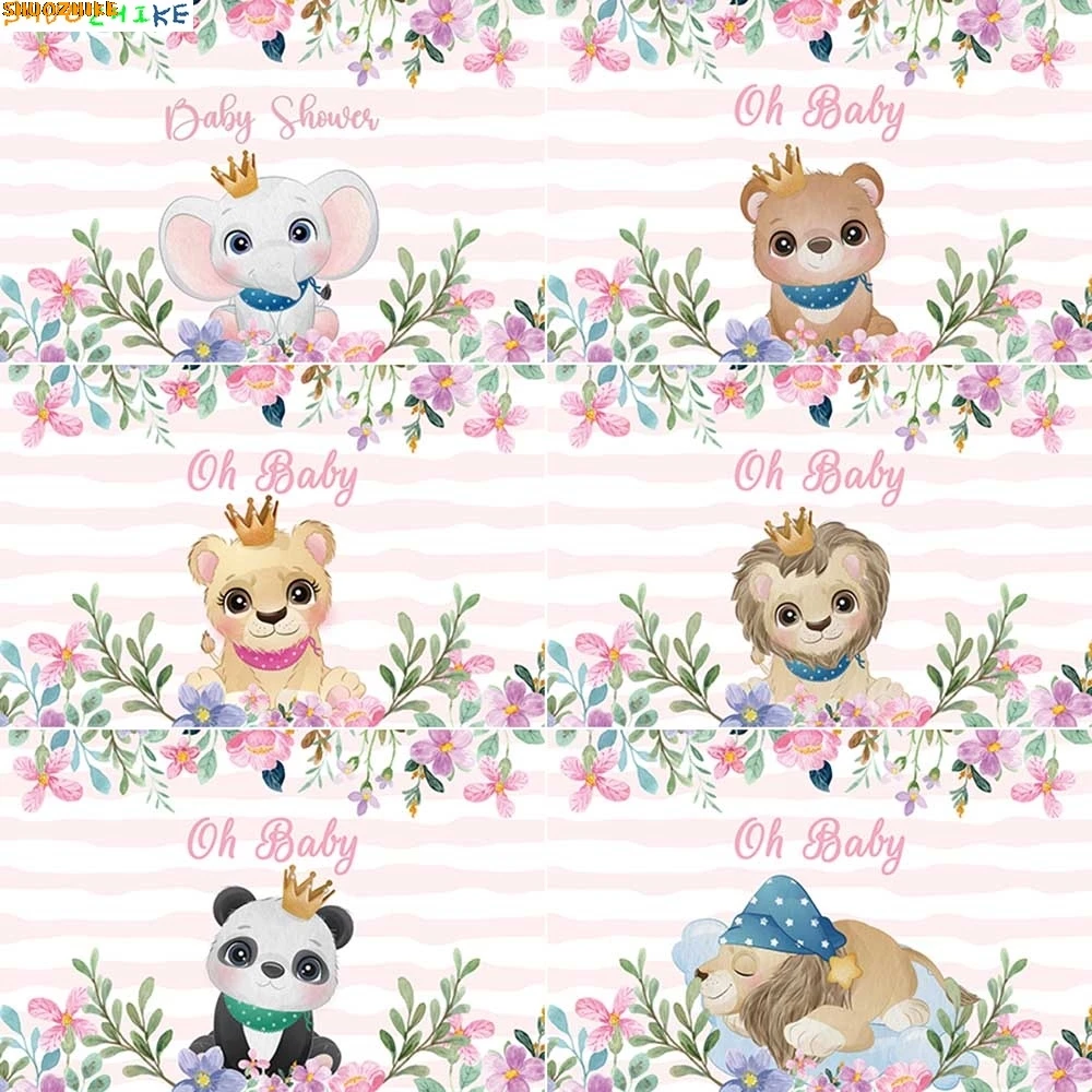 

Sign Oh Baby Shower Decoration Backdrop Custom 1 st Year Birthday Party Banner Background Personalized Photo Wall Props