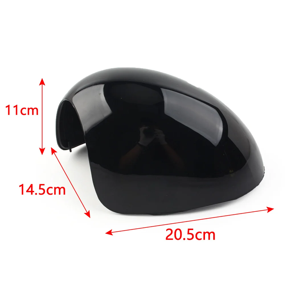 Bright Black Car Door Wing Rearview Mirror Cover Cap For Mini R55 R56 R57 R58 R59 R60 Manual Fold Mirror Only