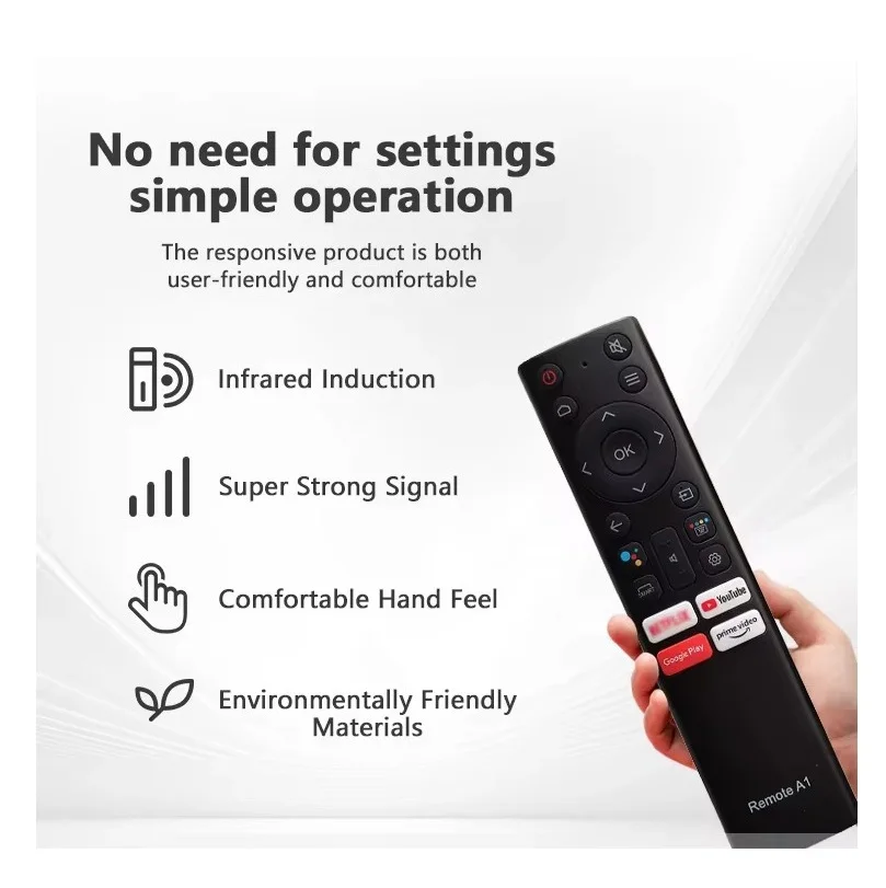 Replacement Remote Control Work for TV/Audio/Projector/CASPER REMOTE A1 for Casper Voice TV Bluetooth for Assistant