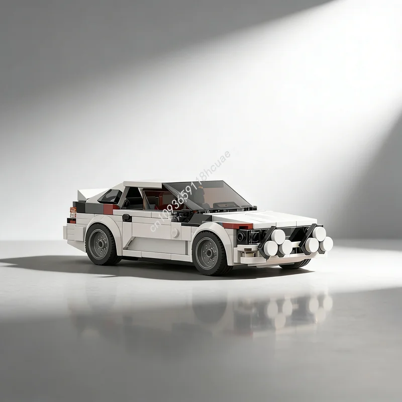 

343pcs MOC City Champions Audiee Quattro Sport Group 4 Model Toys Christmas Gifts Building Blocks Architecture Education Idea