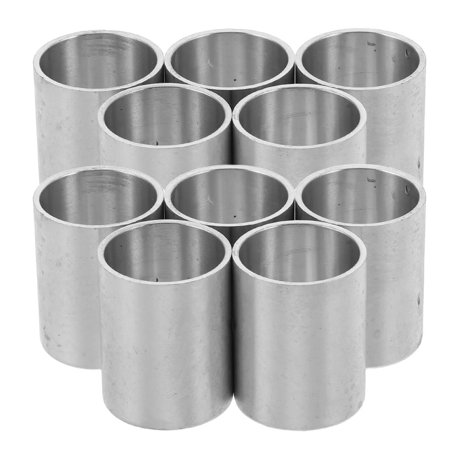 10Pcs Aluminum Cups Round Metal Tea Light Holders Candlestick Liners Drip Catchers Votive Inserts for Home