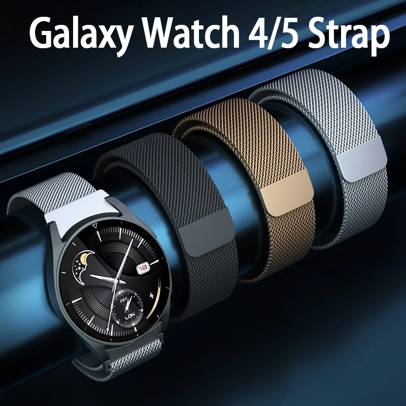 

No Gap Band for Samsung Galaxy Watch 6 5 4 40mm 44mm/Watch 5 Pro 45mm 20mm watch Milanese Loop Galaxy 6 Classic 43mm 47mm Strap