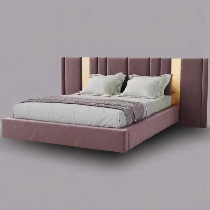 Nordic Modern Luxury Bed Wood European Style Lit Pliable Platform Bedroom Beds Bases King Size Letto Matrimoniale Furniture