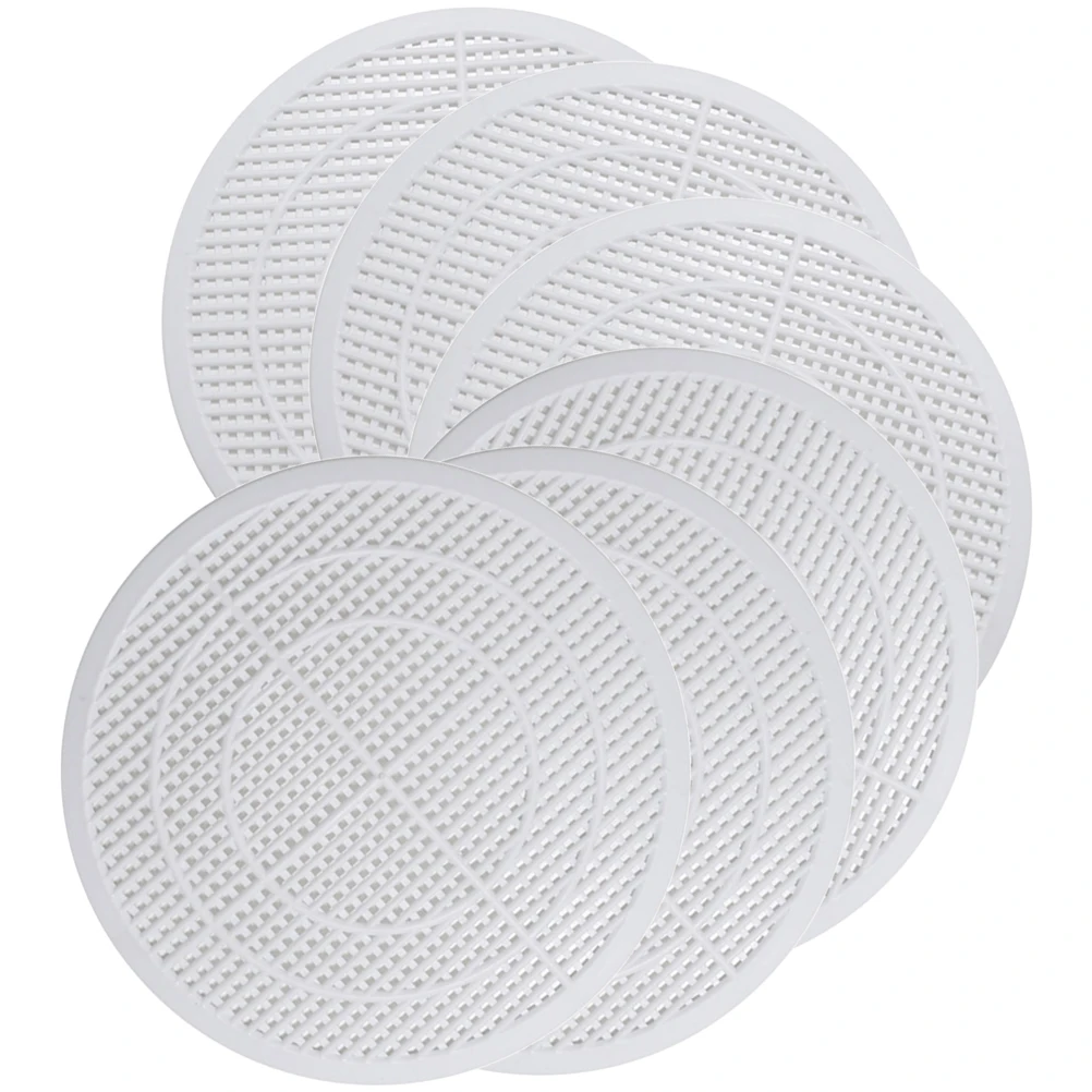 

6 Pcs Filter Net for Kitchen Bathroom Sink Drain Hair Bathtub Drain Protectors Catcher Shower Bathtub Protector White
