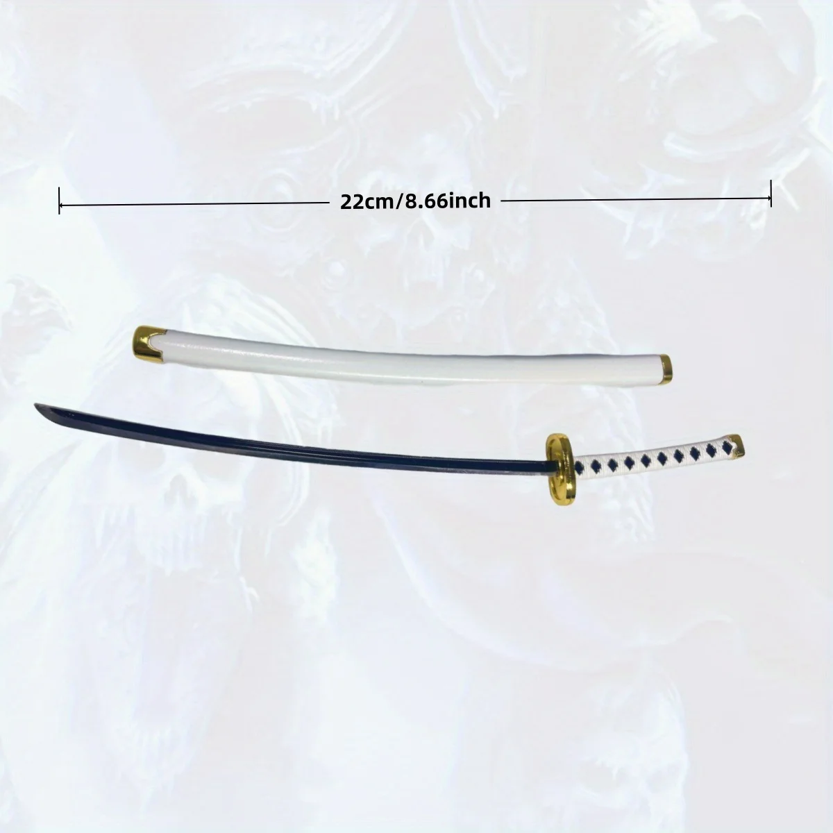 8.6インチ ロロノア・ゾロ メタル刀 オリジナル侍刀 日本刀 サブレ ニンジャナイフ コスプレアクセサリー 小道具 おもちゃ