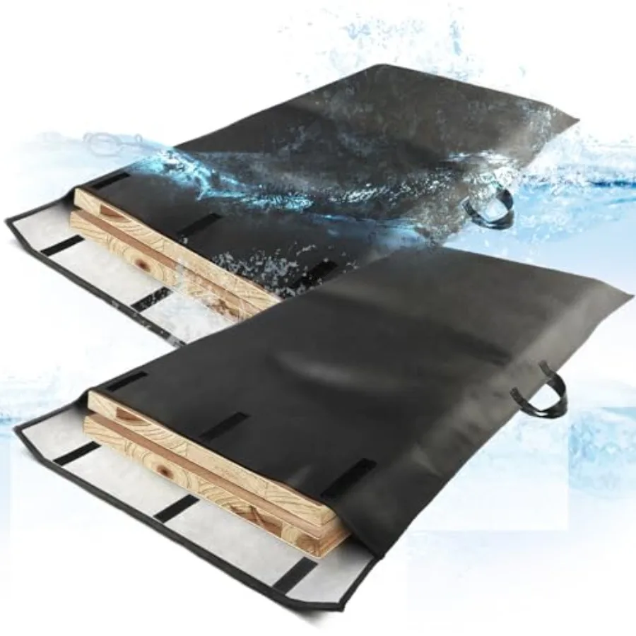 

Table Leaf Storage Bag Padded 2 Pack, Waterproof Heavy Duty Dining Table Leaf Bag with Adjustable Closure, 51x 28in Extra Thick