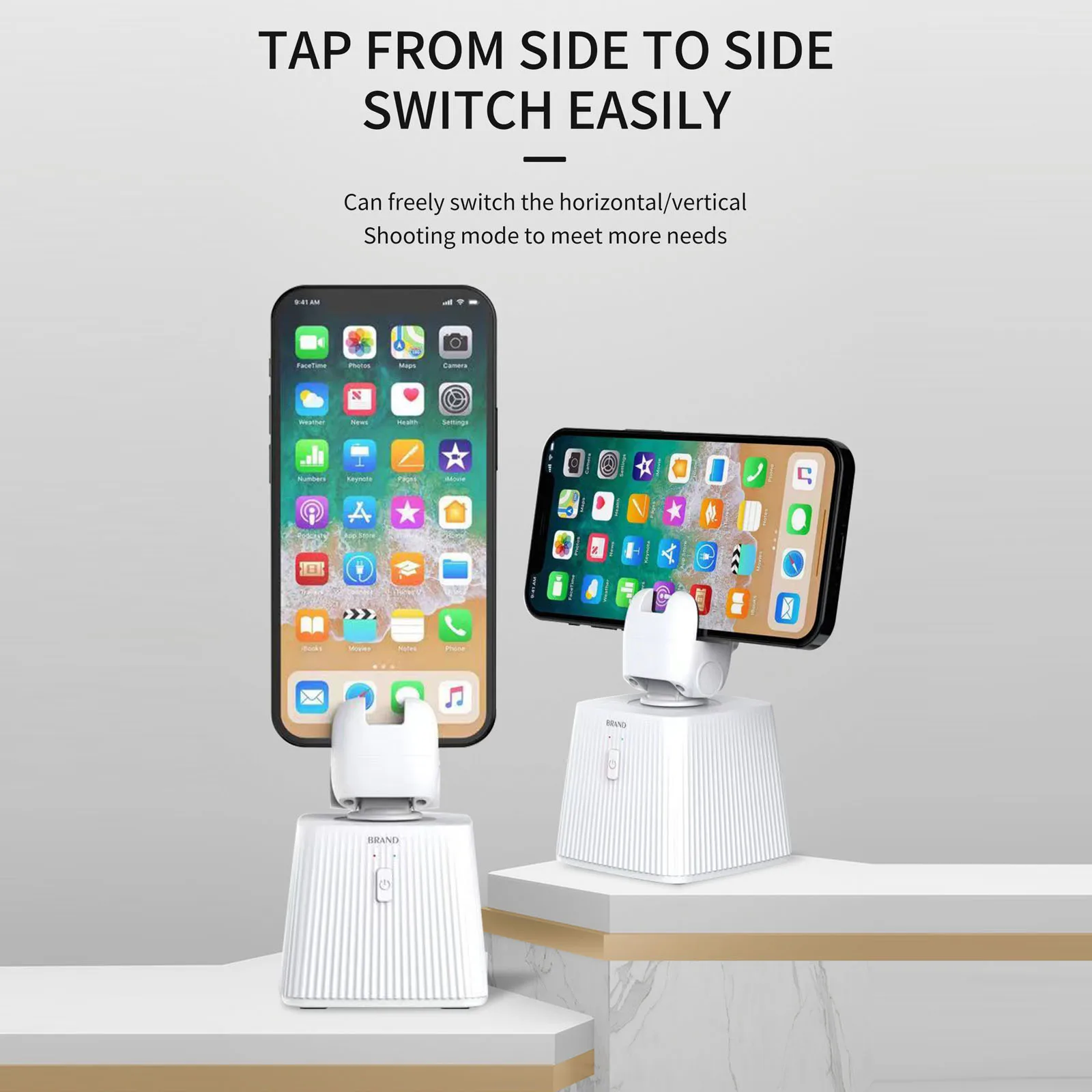 

Q6 Smart Automatic Face Tracking Camera Follower for iPhone 14 13 12 HUAWEI Samsung Live Vlog Video Shooting Phone Jolder