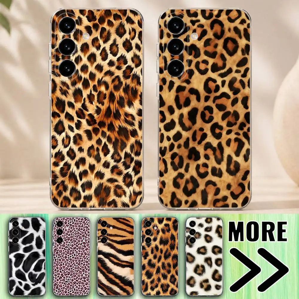 Animal Fur Skin Art Texture Phone Case for Samsung Galaxy A10 A12 A21S 30S A30 31 51 52 70 71 Transparent Bumper