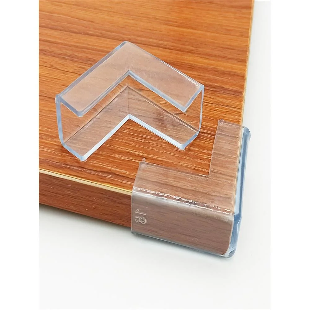 

Transparent Glass Table Corner Window Protection Soft Silicone Guard Baby Proofing Furniture Accories Right Angle Cover