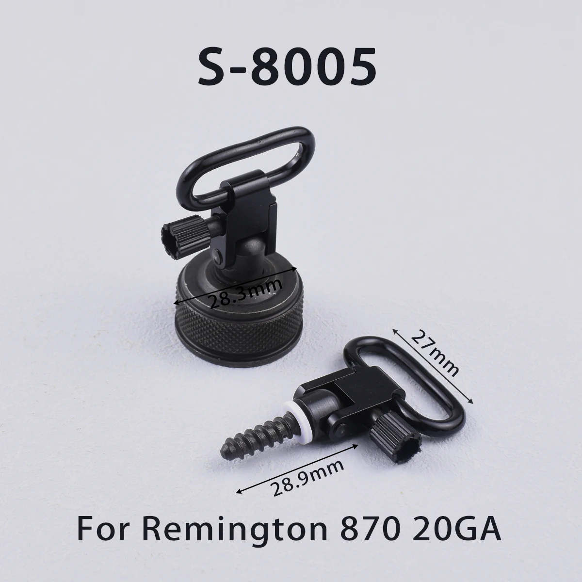 20GA 12GA Tactical QD Sling Swivels Mount Adapters Attachment Clips Hunting Metal Quick Detachable for Remington 870 view 6