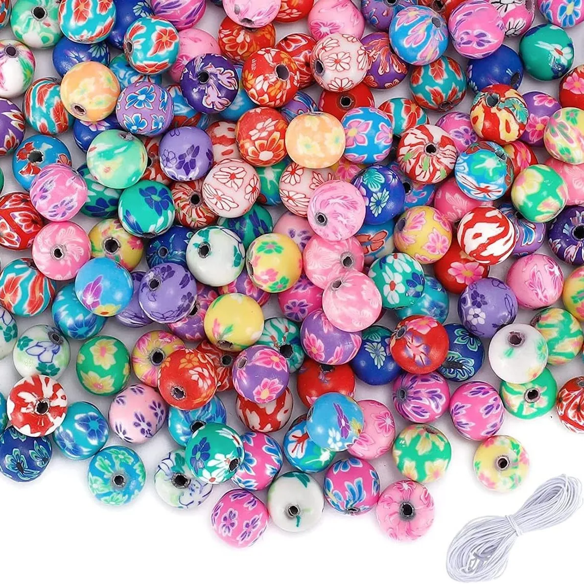 1000pcs soft pottery beads DIY necklace beads bracelet kit