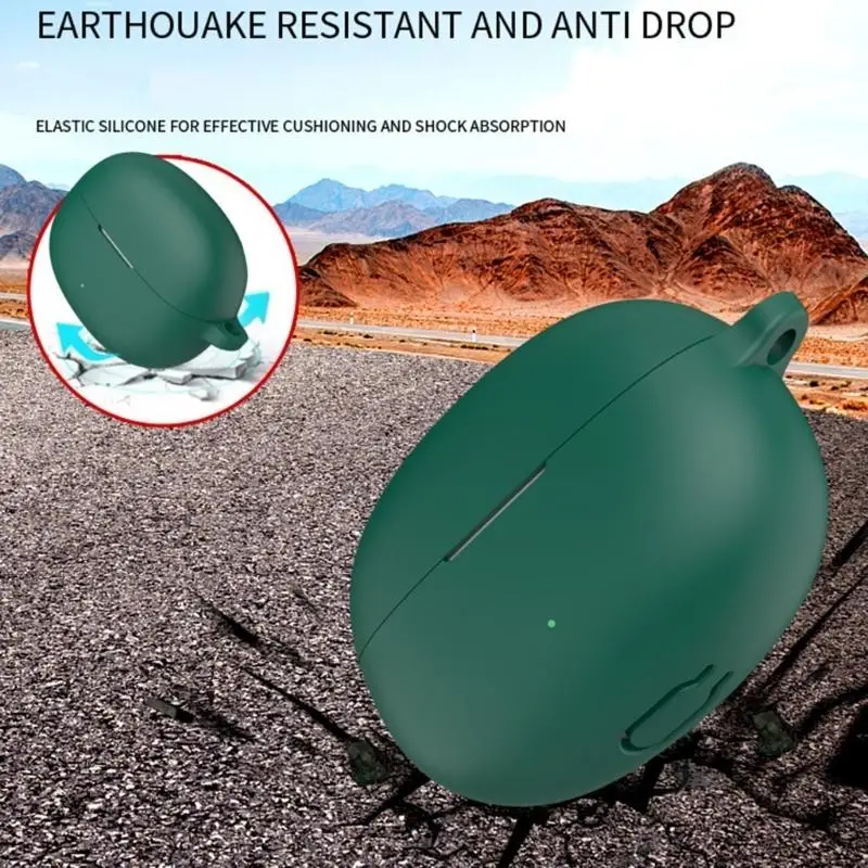 Wear Resist Silicone Earphone Case Dust Resistant for True Wireless 5I Earphones Shockproof Protector Sleeve  D2RC