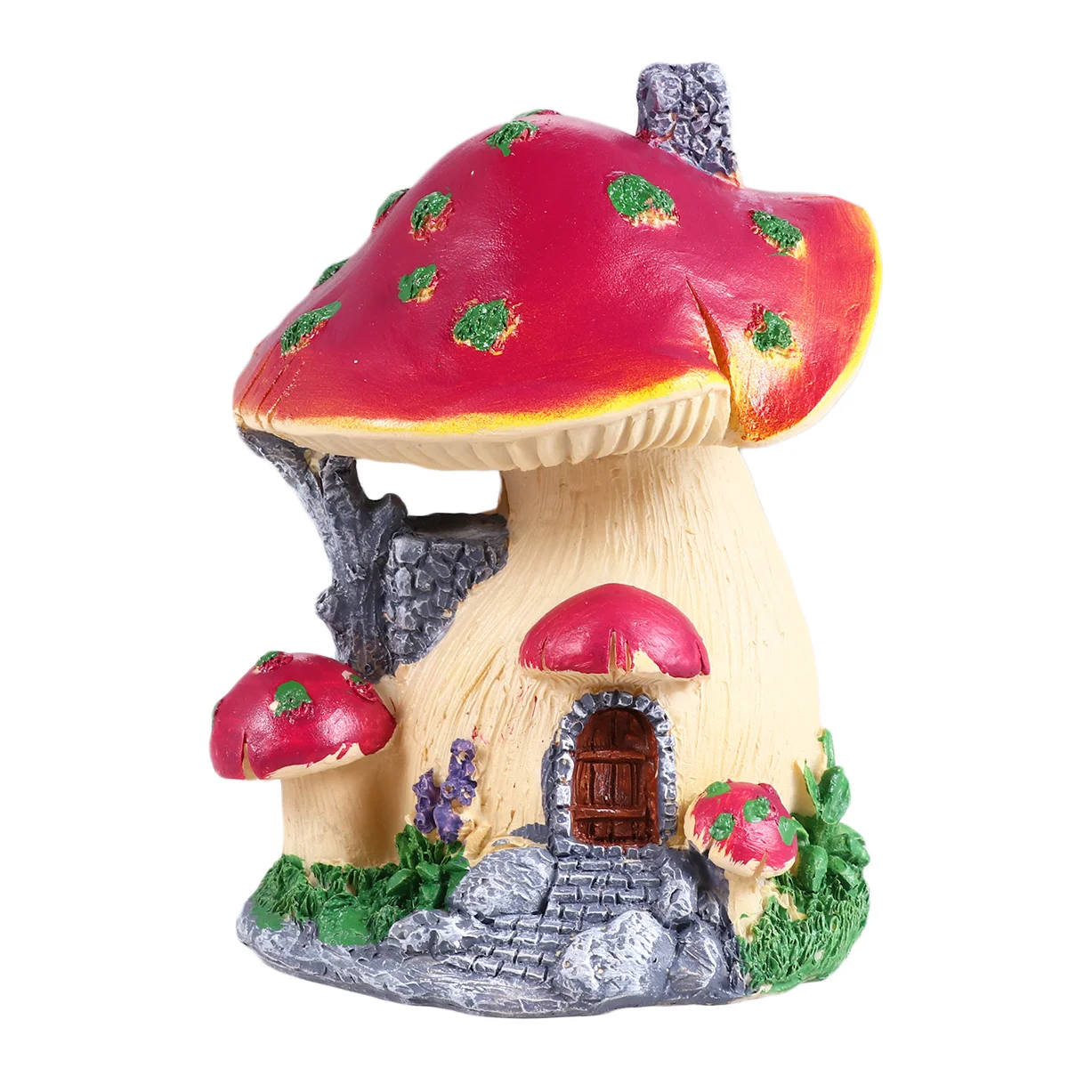 

Mushroom House Micro Landscape Purple Miniature Creative Bonsai Ornament Fairy Garden Decor DIY Resin Mini Resin Models