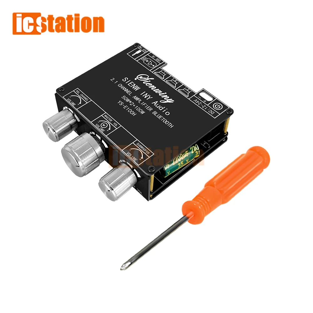 E100H 50 واط * 2 + 100 واط مكبر كهربائي مجلس 2.1 المزدوج قناة بلوتوث متوافق 5.1 مضخم الصوت وحدة ستيريو الصوت