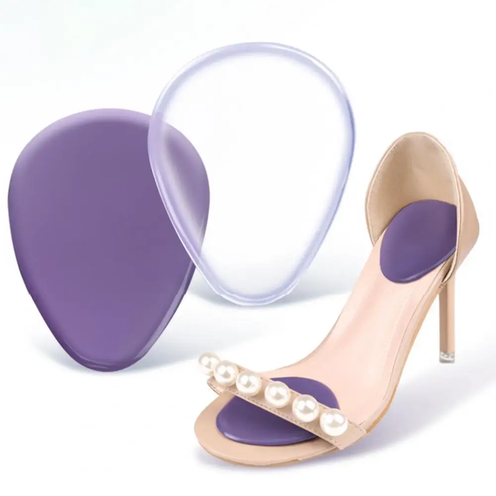 Silicone Gel Forefoot Cushion Pads For High Heels, Soft Metatarsal Support Inserts With Non-Slip Grip For Women's Shoes