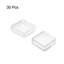 30Pcs 12x12mm Switch Cover Square Push Button Protector Plastic Tact Switch Caps Transparent Key Cap for A14 Tactile Switch