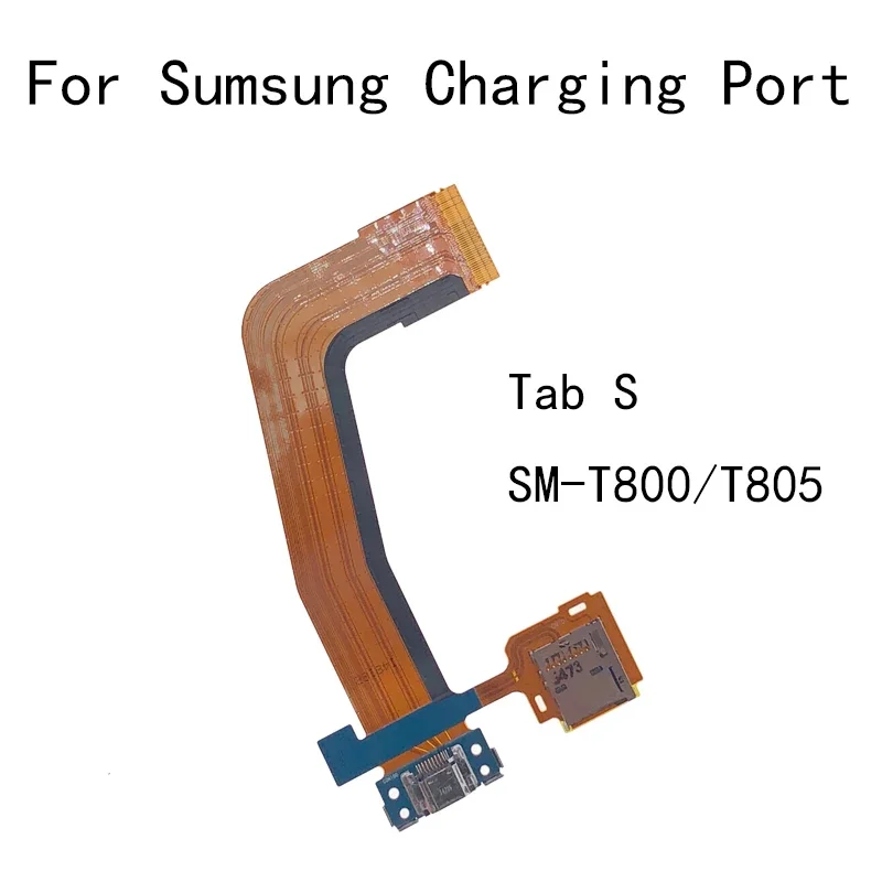 USB Charging Port Connector Charge Flex Cable With Micro SD Memory Card For Samsung Galaxy Tab S 10.5 SM-T800 T801 T805C