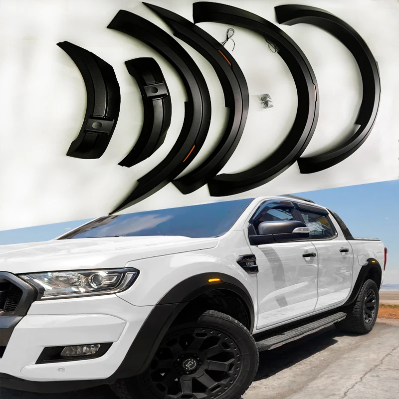 

Fender Flares Wheel Arch Extension for Ford Ranger T7 2015 2016 2017 2018 T8 Raptor 2019-2022PX2 MK2 Auto Part Accessories 6pcs