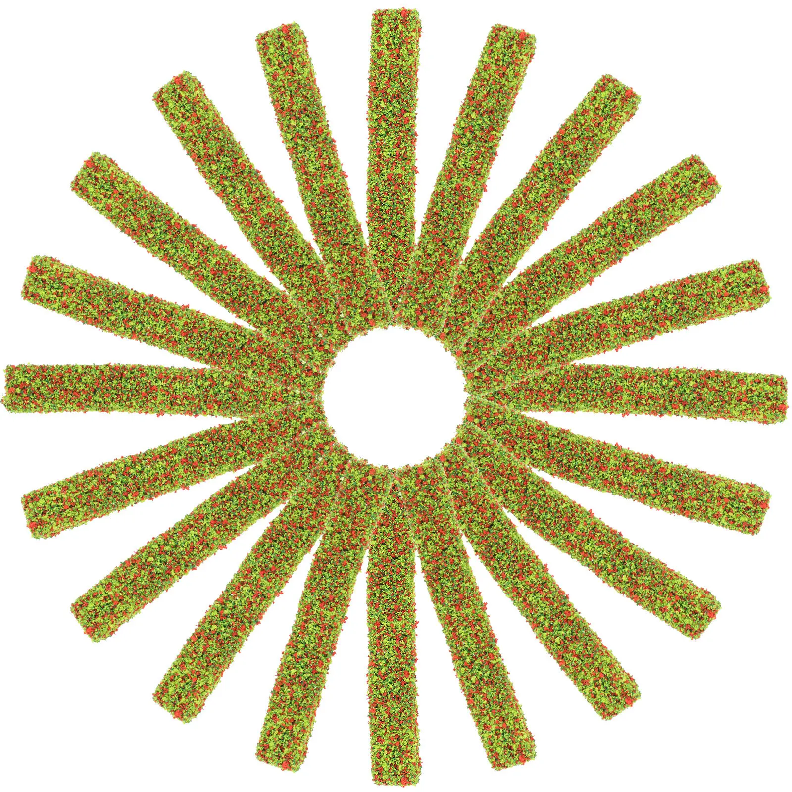 

20Pcs Realistic Mini Flower Cluster Artificial Shrub for Sand Table Decor Micro Landscape Scene DIY Miniature Plant Shrub