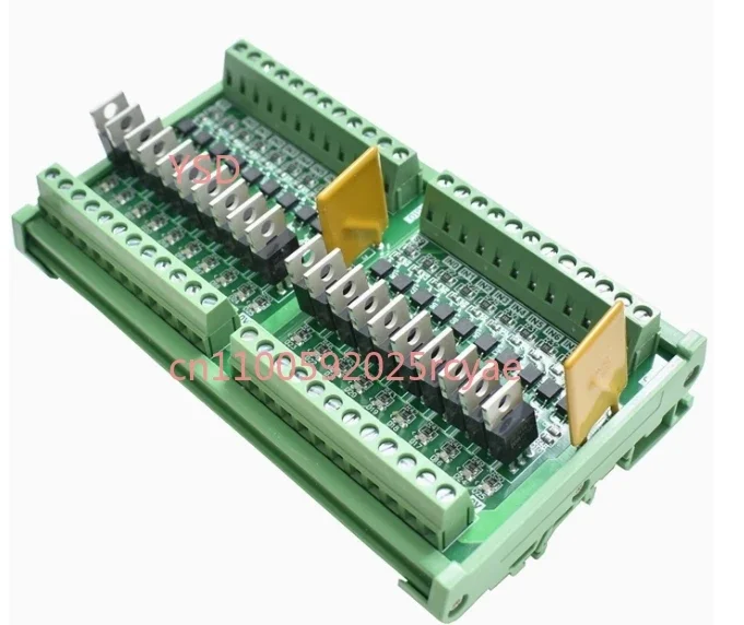 4/6/8/10/12/16/20 Channel PLC DC Output Amplifier Transistor Module IO Board DC Control Optocoupler Isolation PNP NPN 12-24V