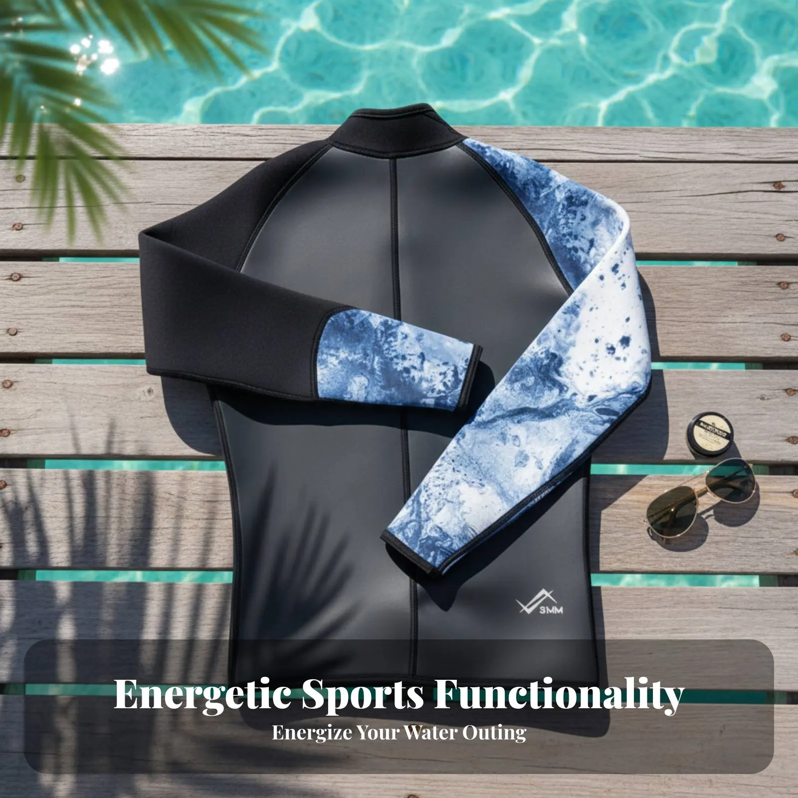 

Куртка для гидрокостюма, раздельные неопреновые брюки, мужской костюм для серфинга и дайвинга, летняя термозащита