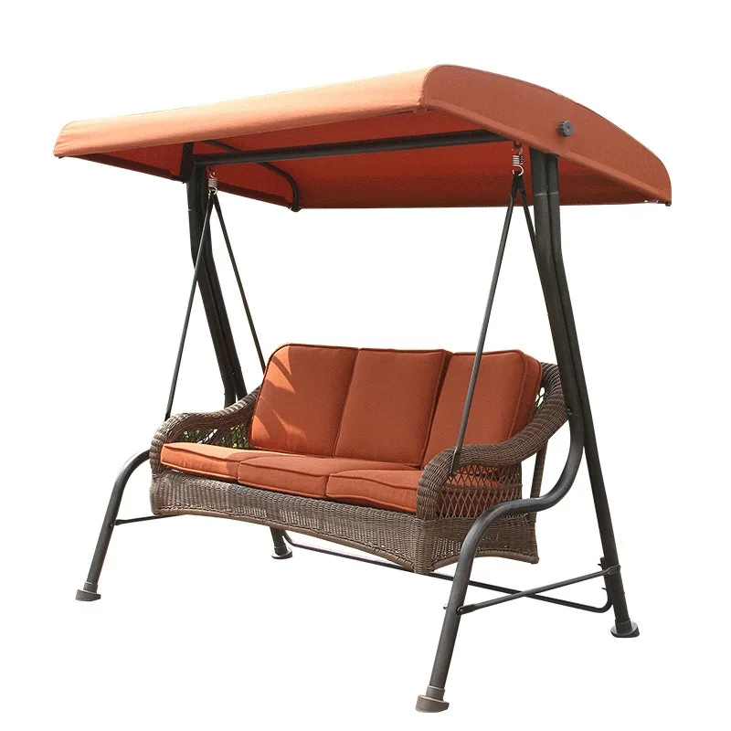 

Outdoor swing courtyard garden double indoor hammock hammock rattan chair rocking rocking chair lazy sofa metal rattan