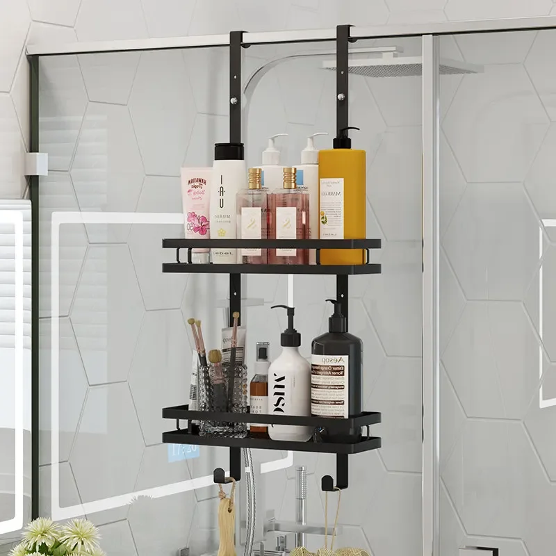 

Stainless Steel Shower Caddy Hanging Bath Shelves Bathroom Organizer Shampoo Storage Shelf Bathroom Rack Basket Holder