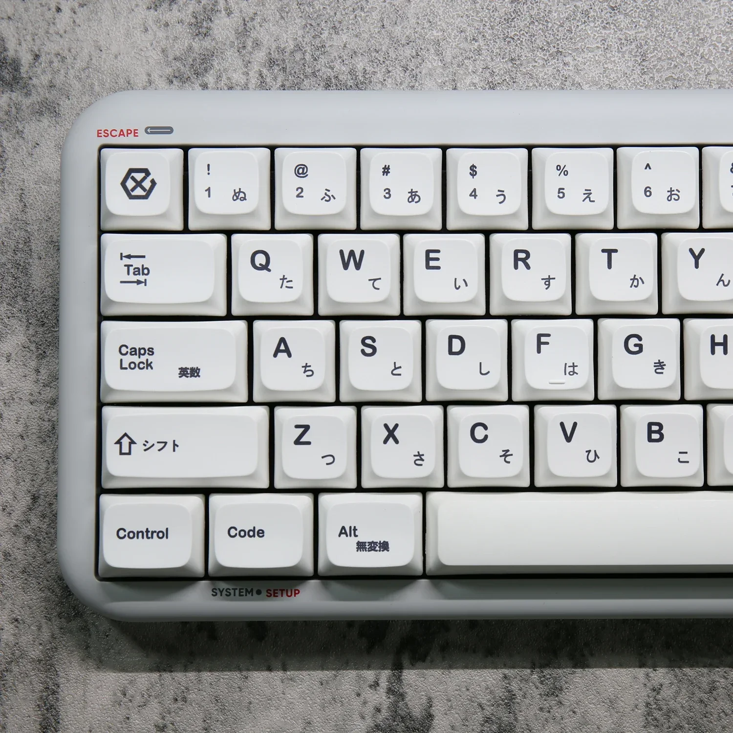 Minimalist white keycaps xda height pbt sublimation 135 pcs simple Japanese 61/68/84/87/98/104