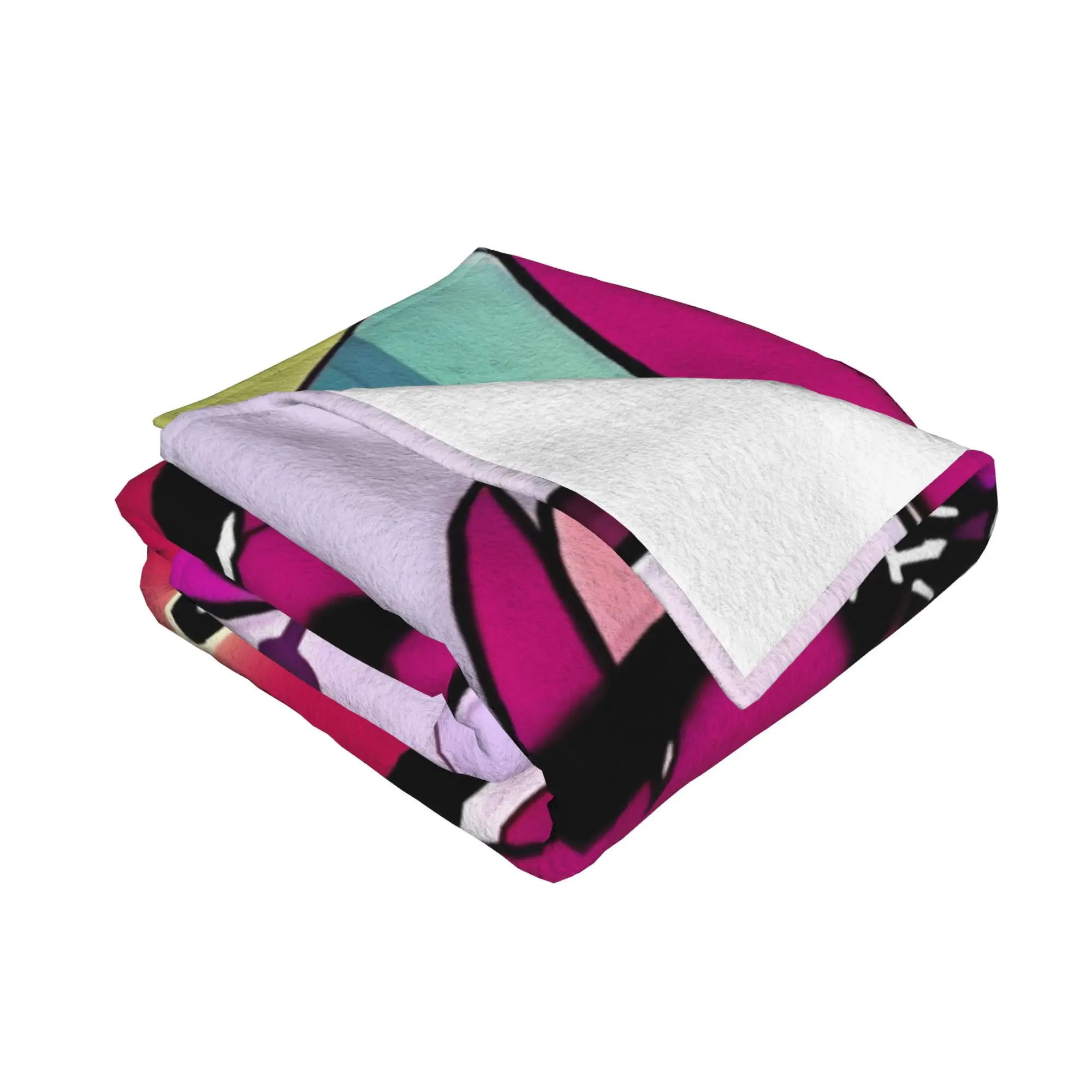 1PC home Cute Room Decor Clean It Up Song Blanket Throw Blanket Alastors Novelty Warm Blanket All Season
