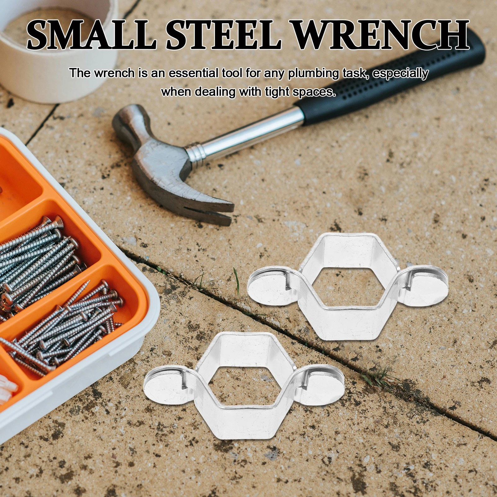 

10pcs Hexagonal Steel Wrench Set Portable Plumbing Tool Compact Faucet Repair Spanner For Tight Spaces Double Ended Sink Hose