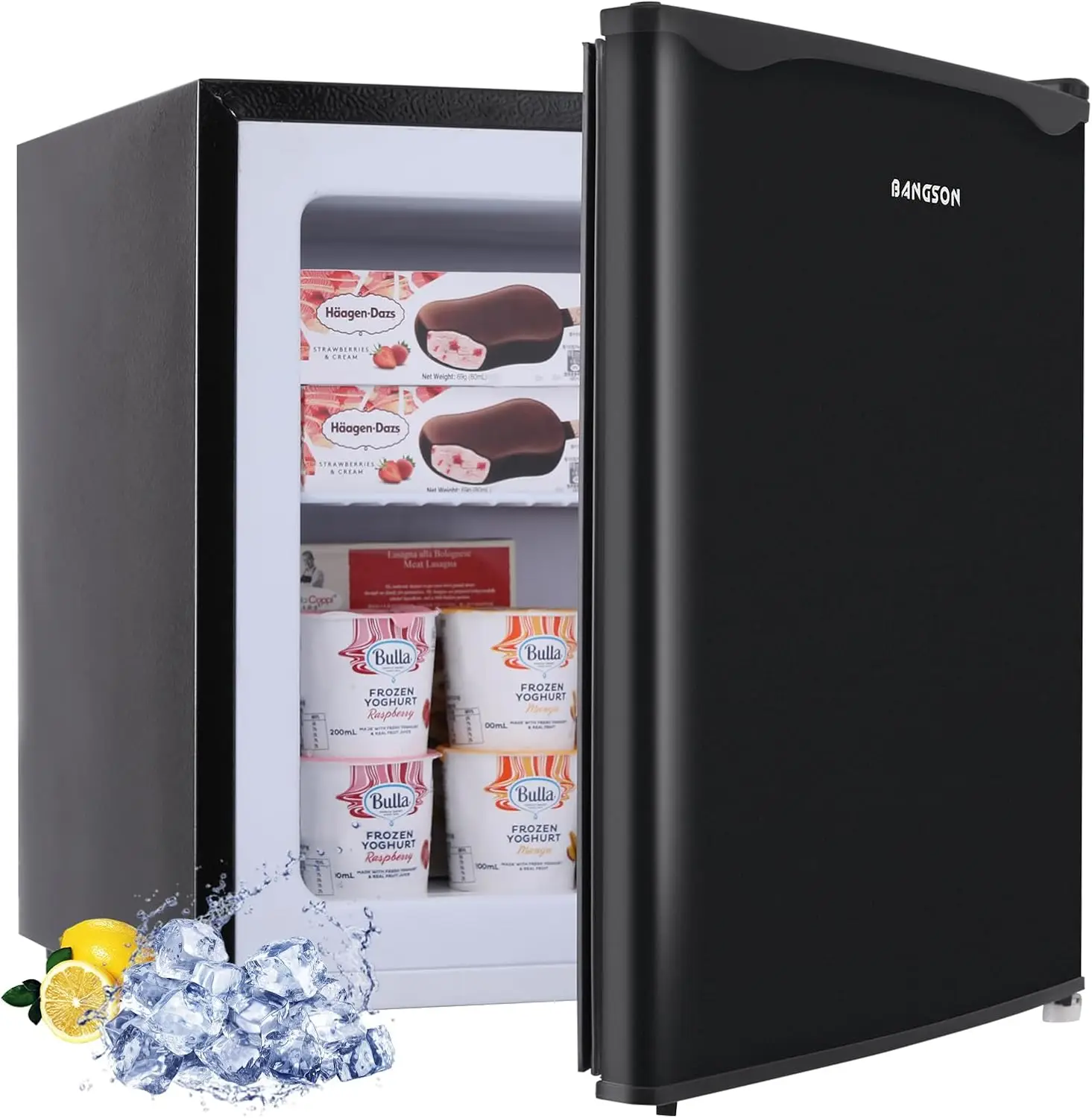 Upright Freezer,1.1Cu.ft Mini Freezer with Removable Shelf, Single Door Compact Mini Freezer, Small freezer for Home/Dor