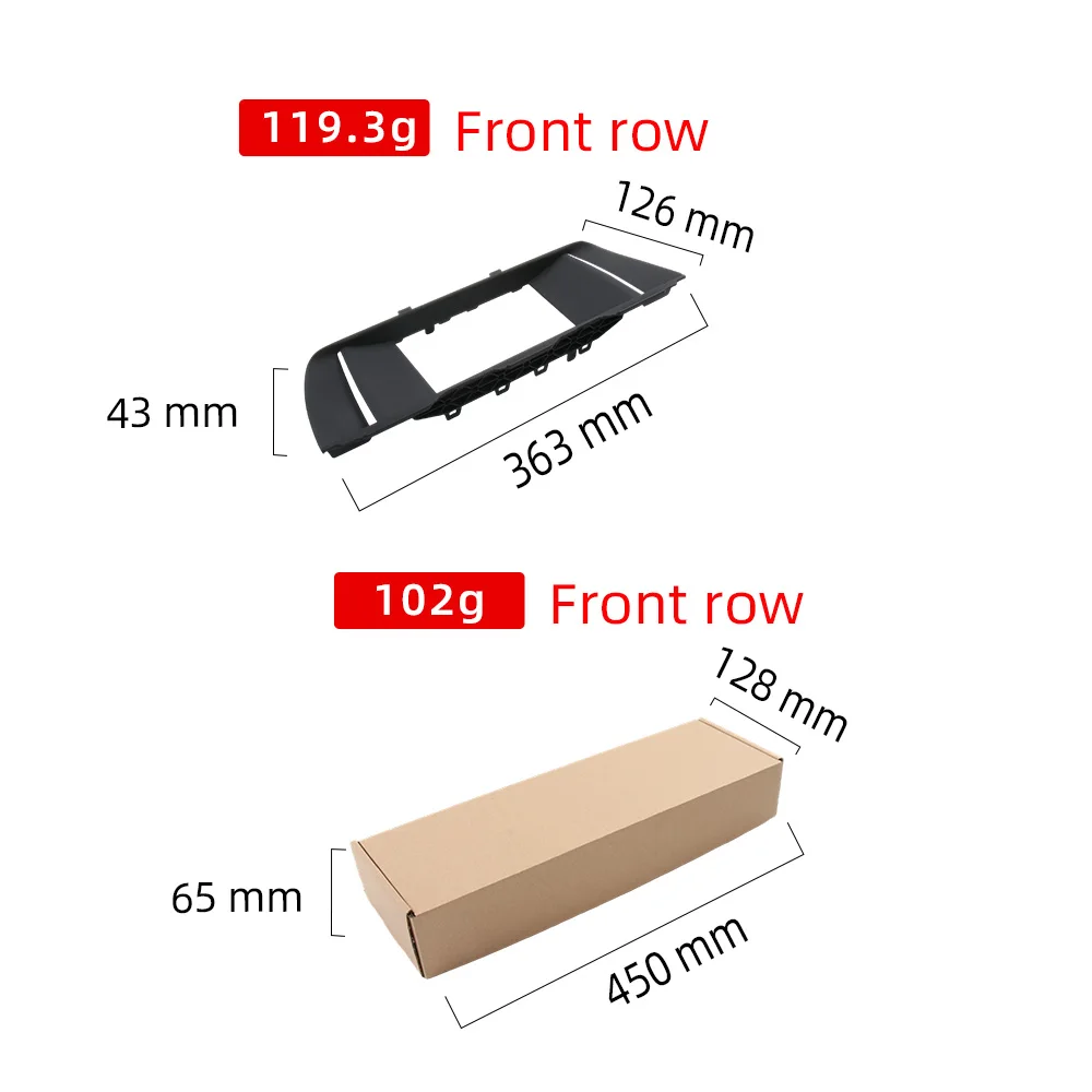 LCD Display Screen Decorative Frame For BMW 5 Series F10 F18 After July 2013 65509301374 Painted Piano Black Radio Frame - view 5