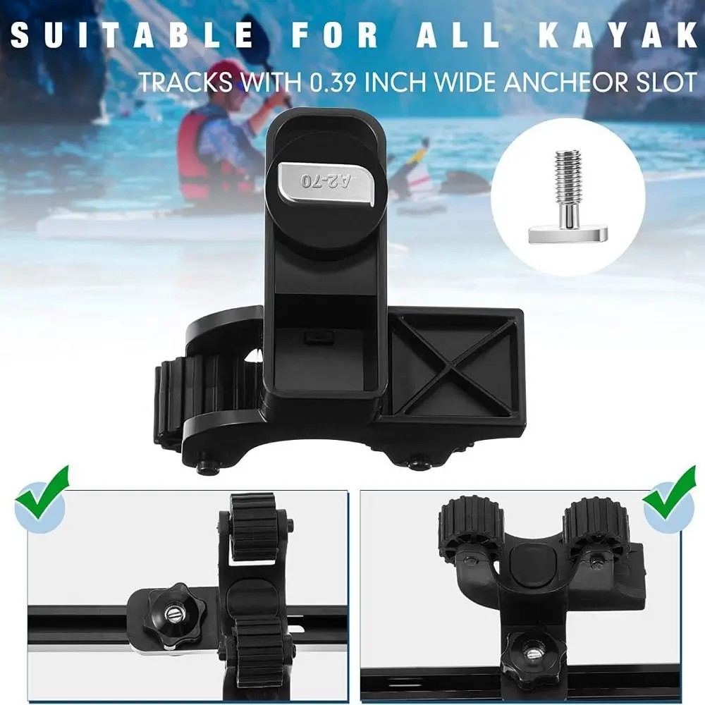 2/4pcs Black Kayak Paddle Stand Holder Fast Holding Adjustable Canoe Paddle Holder Easy To Install Durable