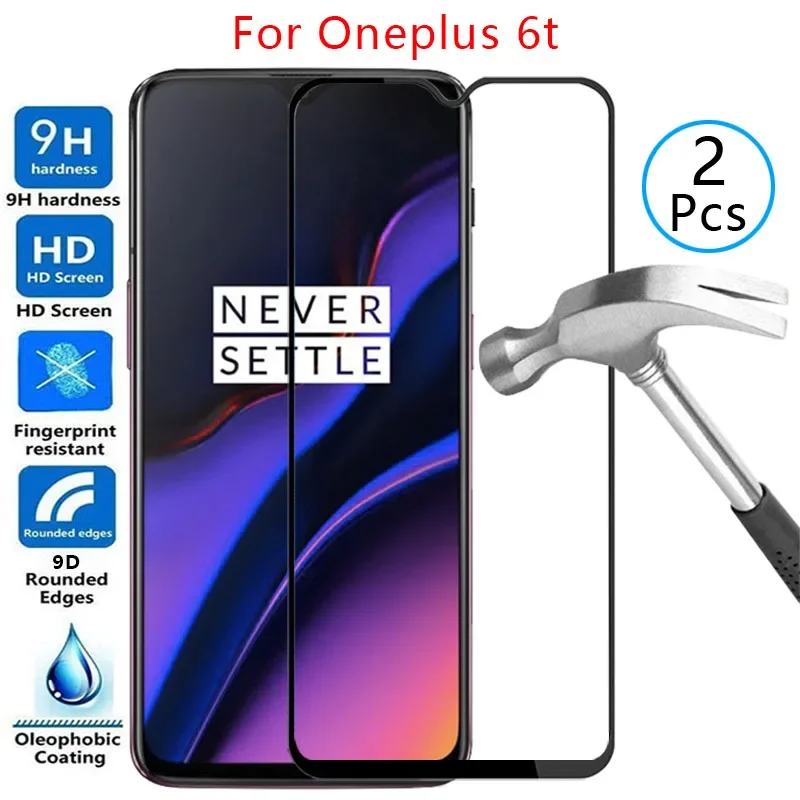 غطاء حماية من الزجاج المقسى لهاتف Oneplus 6t على One plus 6 t t6 plus6t oneplus6t 6.41 حقيبة حماية للهاتف 360 omeplus onepls
