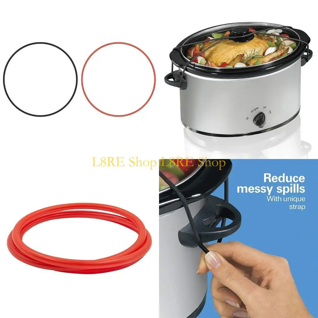 Резиновая крышка L8RE LID L-CATCH Ремни Crockpots Крышка ремня многоразовая медленная плита.