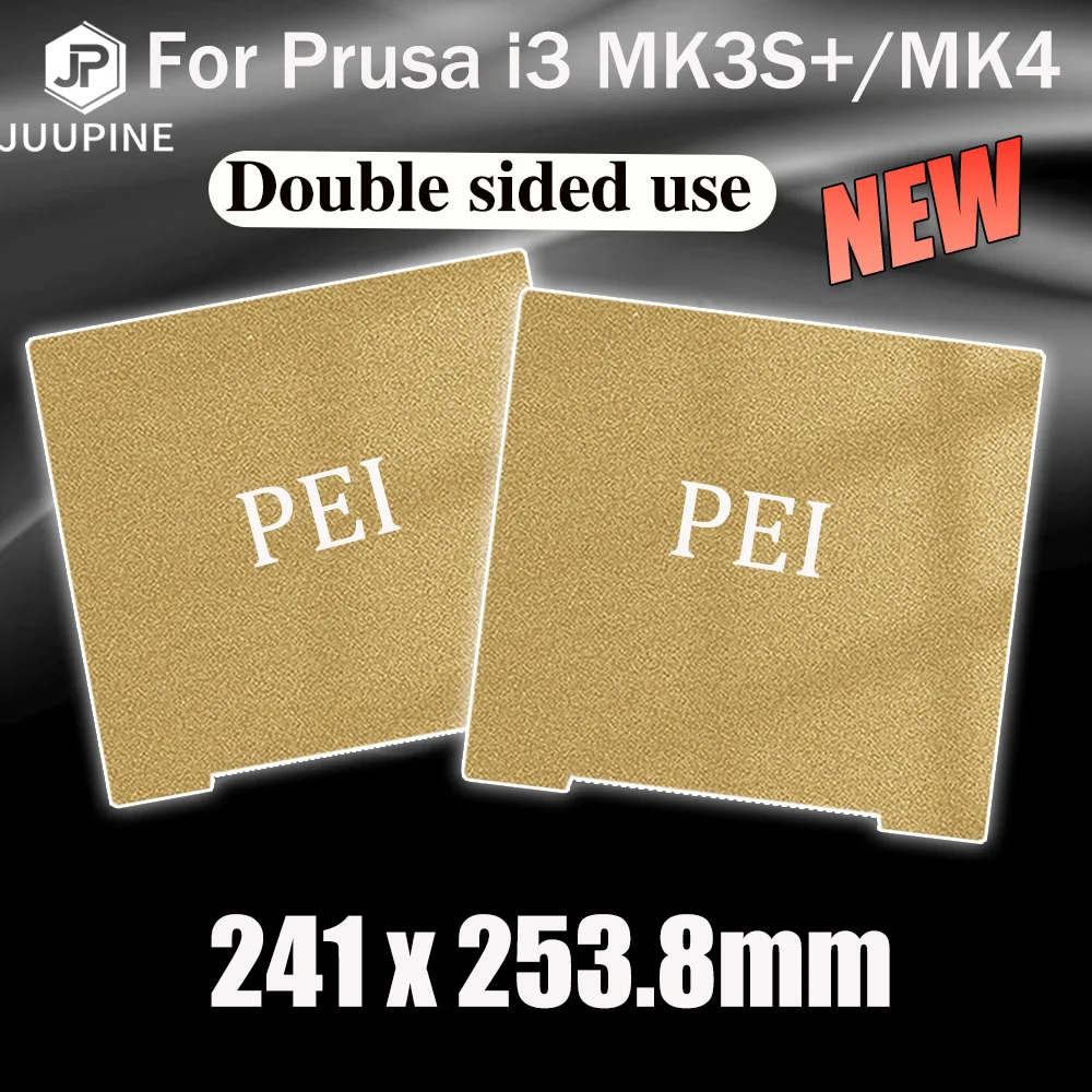 

MK3S PEI Sheet 241*253.8 Double Sided PET PEI Spring Steel Sheet Mk52 Pei Magnetic Build Plate For Prusa i3 MK2.5S Mk3 MK3S