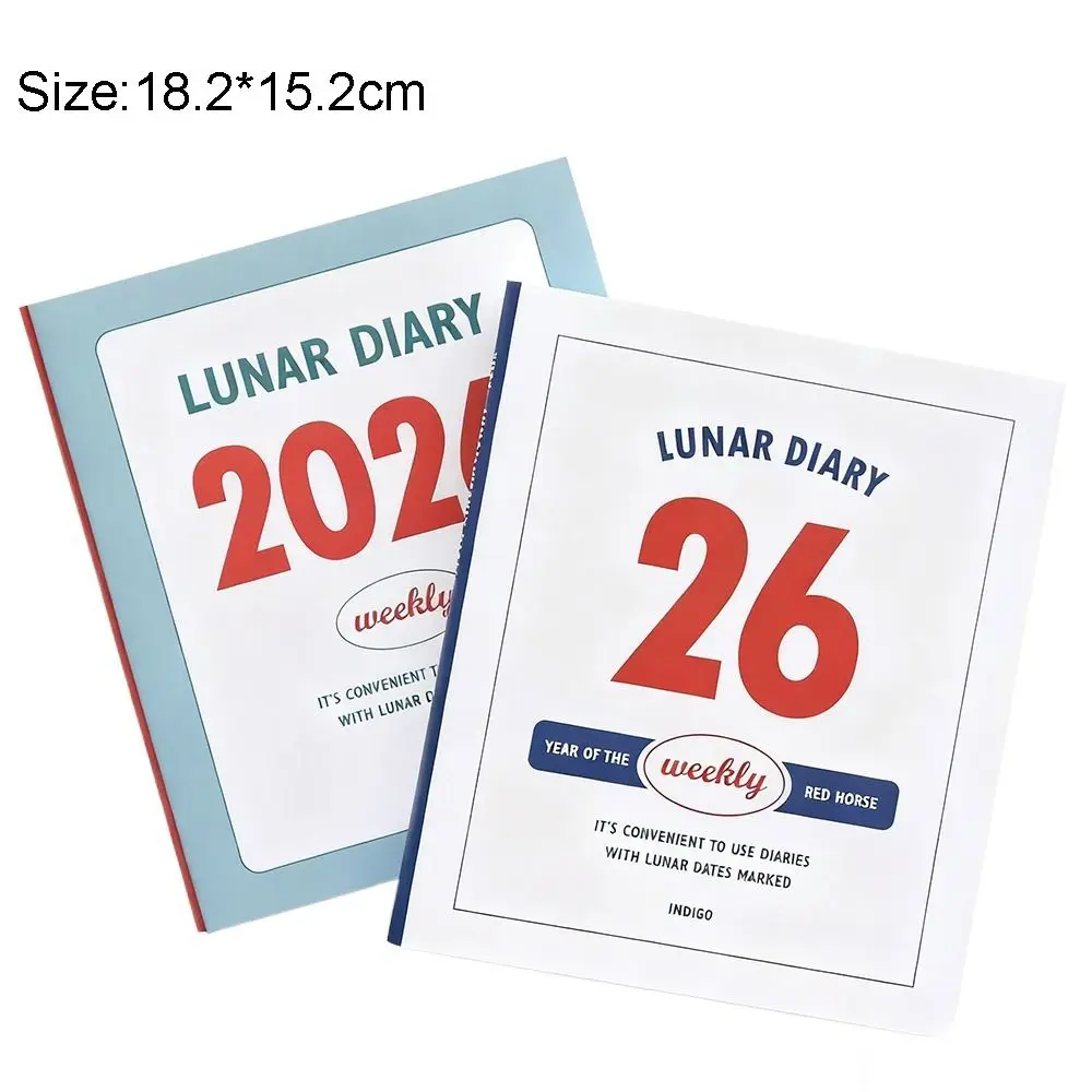 Retro Nov.2025-Dec.2026 2026 Planner Daily Lightweight To Do List Notepad with Calendar DIY Appointment Book School Supplies