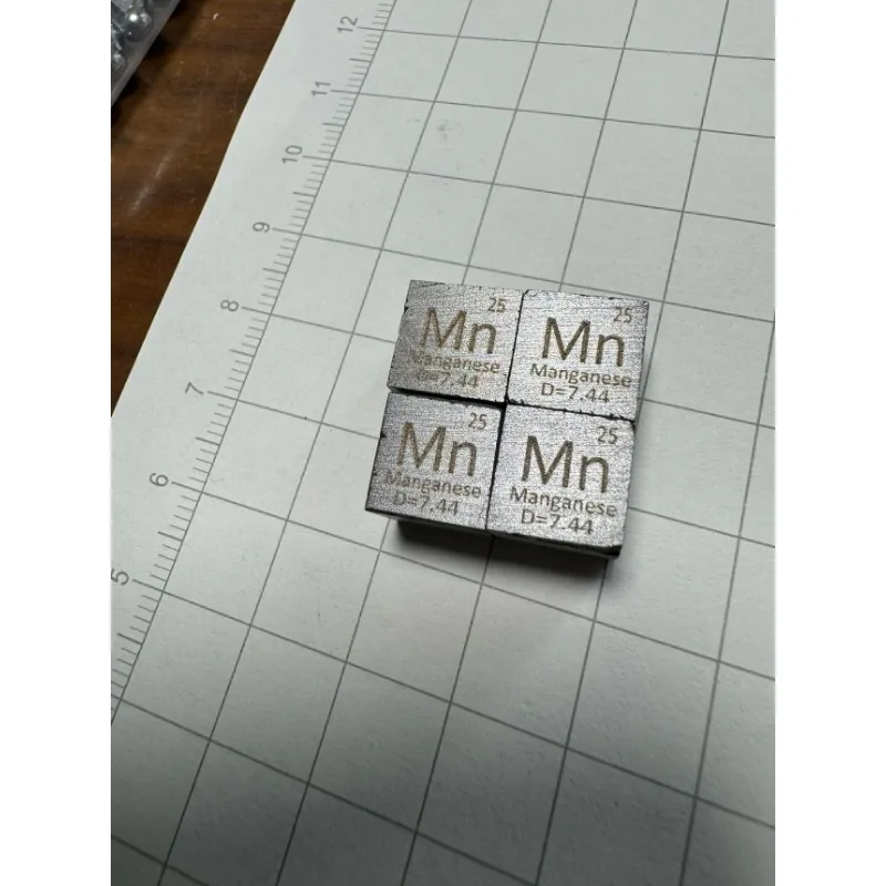 for High Density Manganese Metal Cube B Grade Imperfect Element Collection Sample