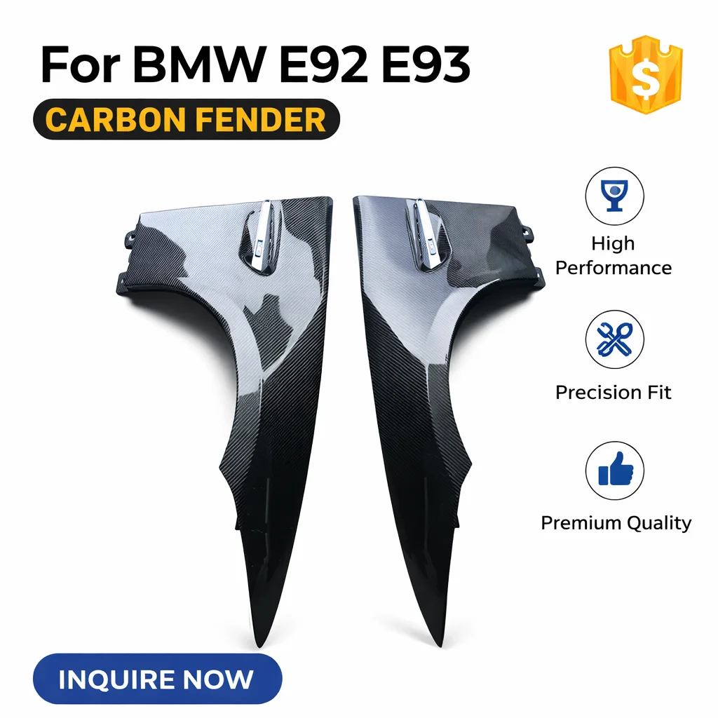 

Карбоновые передние крылья в стиле M3 для BMW E92 E93 2007-2013, замена штатных | Настоящий карбон, подлинный OEM-стиль