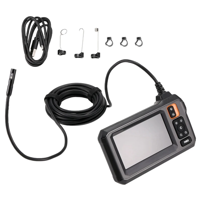 

Industrial Endoscope Camera 4.3In IPS Screen 1080P IP67 Waterproof With Dual Lens For Pipe Sewer Inspection Car Repair