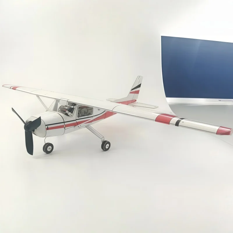 طائرة صغيرة Rc سيسنا 182 لتقوم بها بنفسك تجميع نموذج طائرة التحكم عن بعد سطح المكتب الديكور لتقوم بها بنفسك صورة الجناح الثابت آلة حقيقية